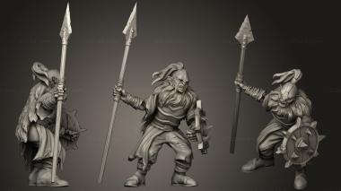 Military figurines Orc Spear Shield A 3d model