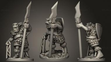 Military figurines Orc spearman 01 figure vsp1 3d model