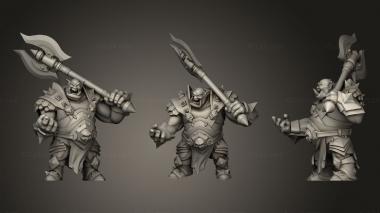 Military figurines orc warrior 3d model
