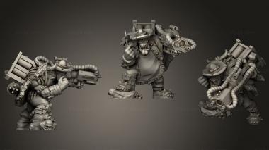 Military figurines Ork Sharpshotah 1 3d model