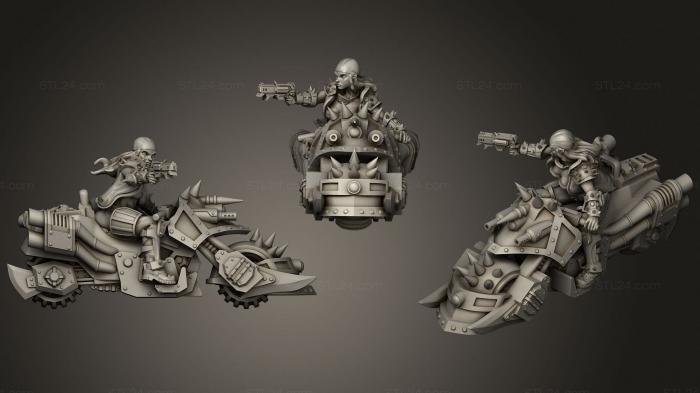 Military figurines (Orlo Bike 2, STKW_1631) 3D models for cnc