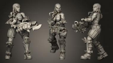 Military figurines orlo female 1 345 3d model