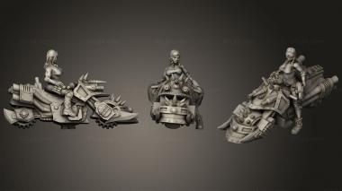 Military figurines Orloc pinup bike 3d model