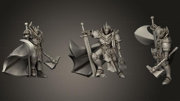 Military figurines (Paladin King, STKW_1639) 3D models for cnc