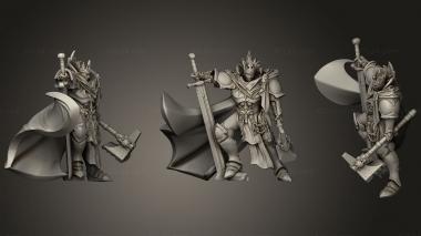 Military figurines Paladin King 3d model