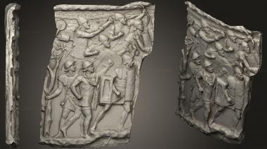 Military figurines Palmyrene Soldiers in Roman Ranks Trajan Column 3d model