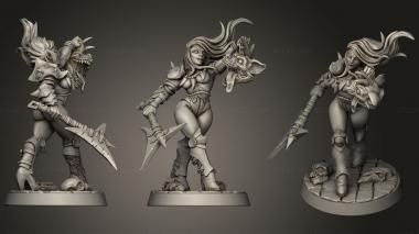 Military figurines Perris Gnollslayer 3d model
