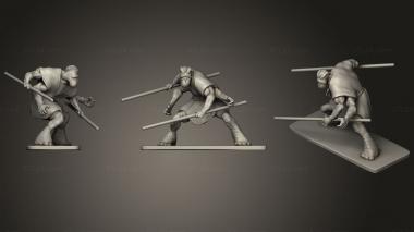 Military figurines Pong Krell 13 3d model