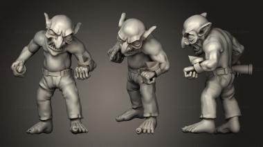 Military figurines Pose 2 grob 3d model