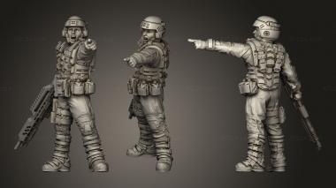 Military figurines Private Nick Puerto 3d model