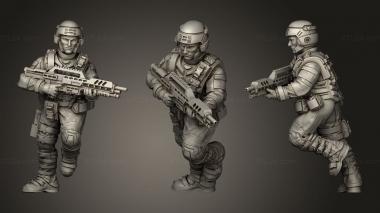 Military figurines Private Roger Dodger 3d model