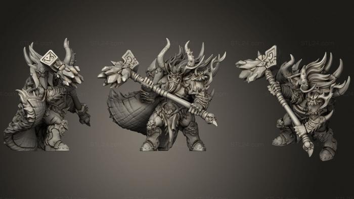 Military figurines (Qrothak Doomfist and Kentargh Qrotar, STKW_1686) 3D models for cnc