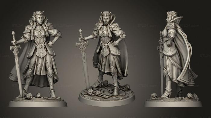Military figurines (Queen in Armor, STKW_1689) 3D models for cnc