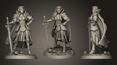 Military figurines Queen in Armor 3d model