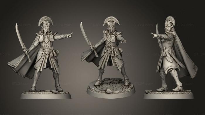 Military figurines (Radiant Elves Prince, STKW_1693) 3D models for cnc