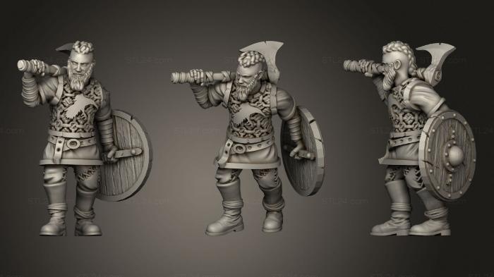 Military figurines (Ragnar Lodbrok, STKW_1694) 3D models for cnc