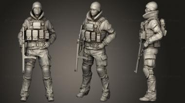 Military figurines RAINBOW SIX 3d model