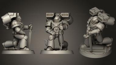 Military figurines Raven Guarded Raven Guard 3d model