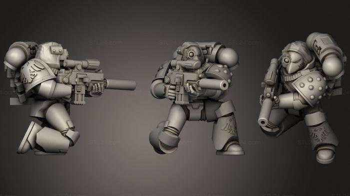 Military figurines (raven sniper, STKW_1704) 3D models for cnc