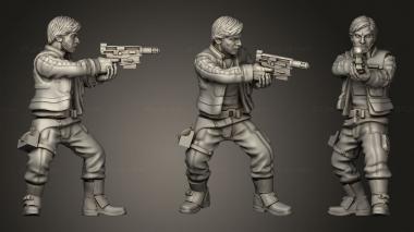 Military figurines Rebeldes Andor (2) 3d model