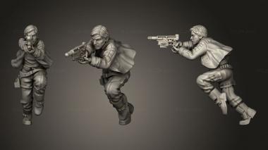 Military figurines Rebeldes Andor (3) 3d model