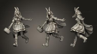 Military figurines Red Riding Hood pose 22 3d model