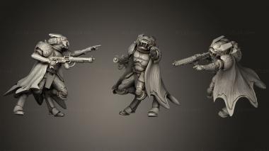Military figurines repto commanders 1 3d model