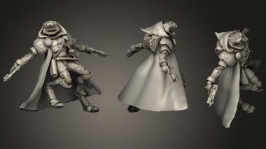 Military figurines repto commanders 2 3d model