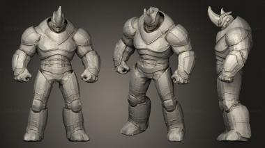 Military figurines Rhino Marvel 3d model