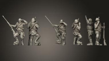 Military figurines rhinohunters 3d model