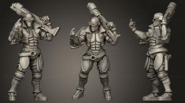 Military figurines RICKY LEMONS 3d model