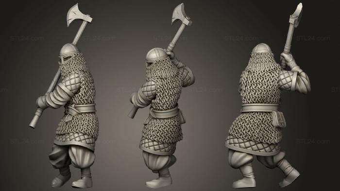 Military figurines (Ridermercia Axeman, STKW_1737) 3D models for cnc
