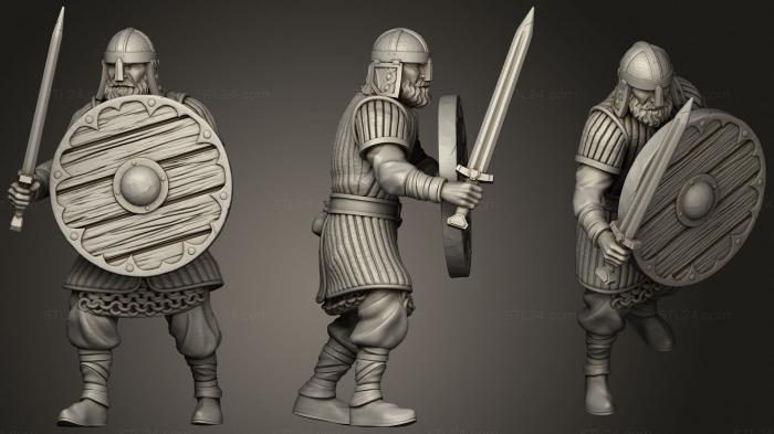Military figurines (Ridermercia Shieldsman, STKW_1742) 3D models for cnc