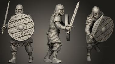 Military figurines Ridermercia Shieldsman 3d model