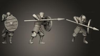 Military figurines Ridermercia Spearman 3d model
