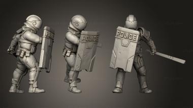 Military figurines Riot Ofc Bob Blunt 3d model