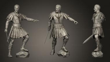 Military figurines roman general 3d model