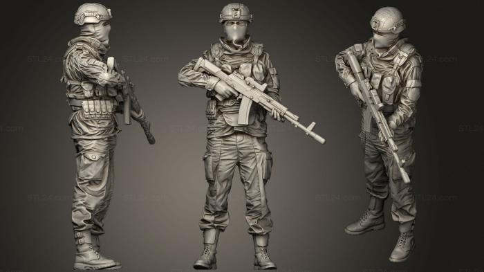 Military figurines (ruso casco tactico, STKW_1755) 3D models for cnc