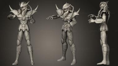 Military figurines Saint Seiya   Caballero Dorado Milo Scorpio 3d model