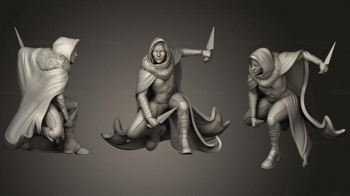 Military figurines (Serpentfolk Sorcerer Krohlia, STKW_1791) 3D models for cnc