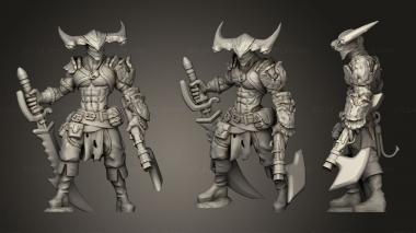 Military figurines Sharkin Pirate Miniature 3d model