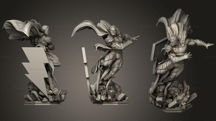 Military figurines (Shazam Statue 404mm, STKW_1802) 3D models for cnc