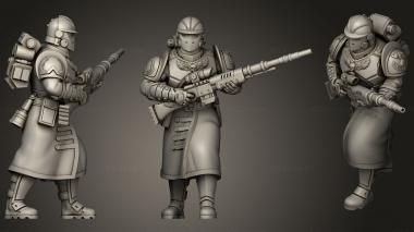 Military figurines Si Fi army 12 army 3d model