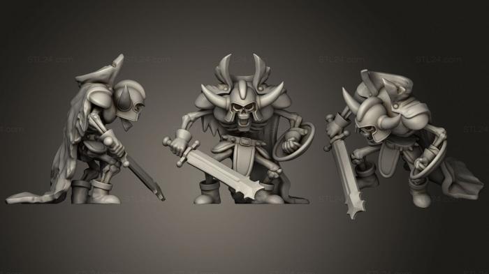 Military figurines (Skeleton 22, STKW_1811) 3D models for cnc
