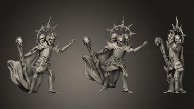 Military figurines Skull Lord Tabletop Miniature 3d model