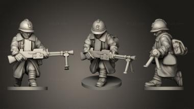 Military figurines SMALL GUNNER 3d model