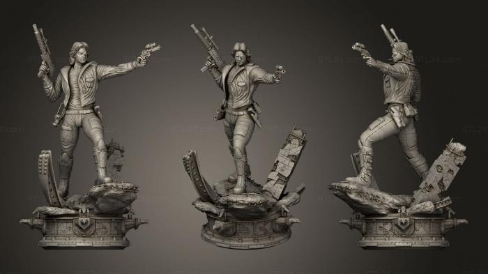 Military figurines (Snake Plisken, STKW_1833) 3D models for cnc