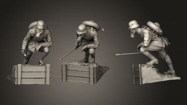 Military figurines Soldat Allemand Lance Flamme 3d model