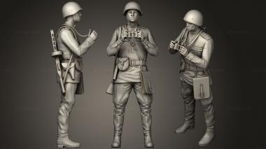 Military figurines soldiers 2 3d model