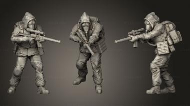 Military figurines Stalker Zone Sniper 3d model
